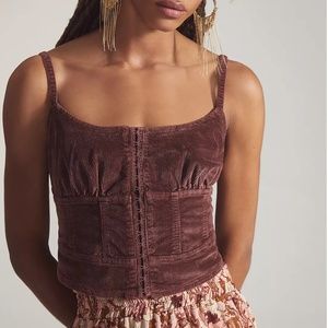 Anthropologie Pilcro Corduroy Corset US 0/UK 4 P